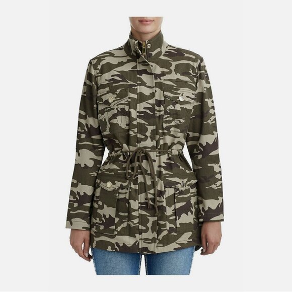 True Religion Olive Camo Military Jacket - Picture 1 of 4